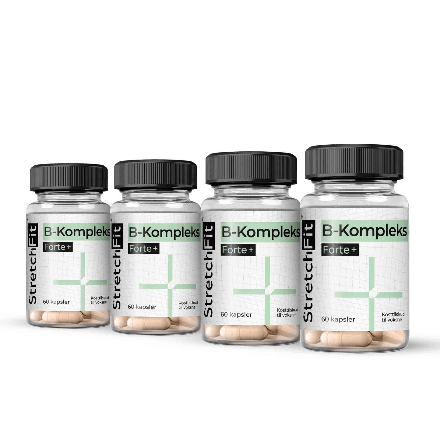 Vitamin B - Komplex Forte + StretchFit™ 60 kapsler