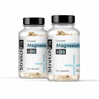 Chelateret magnesium + B6 - StretchFit™ 120 kapsler