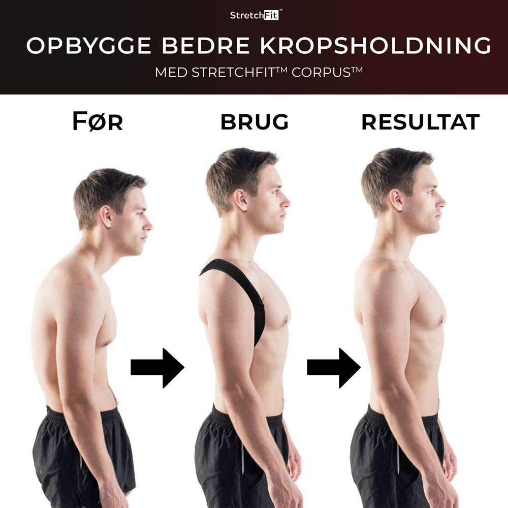 proces med at korrigere din ryg og kropsholdning med rygstotte corpus